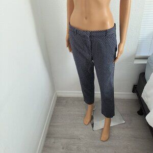 H&M Blue Patterned Ankle Pant